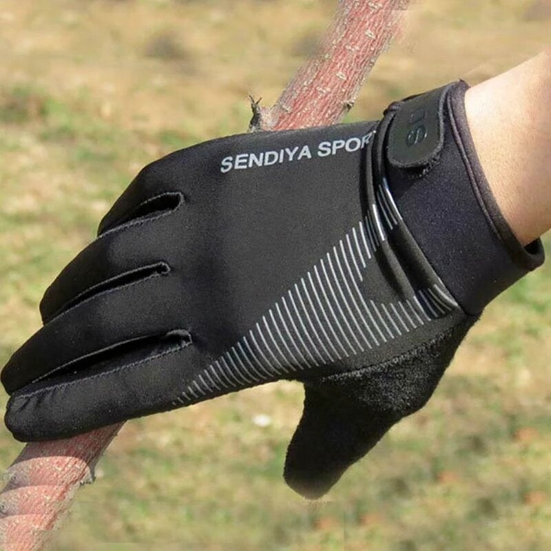 【CCWOLF】 Motorcycle Bike Gloves Riding Adjustable Screen-touch Black Red Green Orange Simple Fashion Men Women Riding Driving Gloves