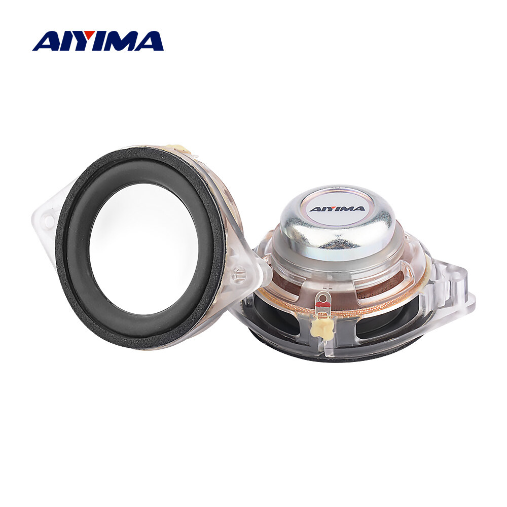 AIYIMA 2Pcs 45MM 8 Ohm 5W 1.75 Inch Full Range Audio Speaker Driver Sound Speaker Home Theater Crystal Loudspeaker
