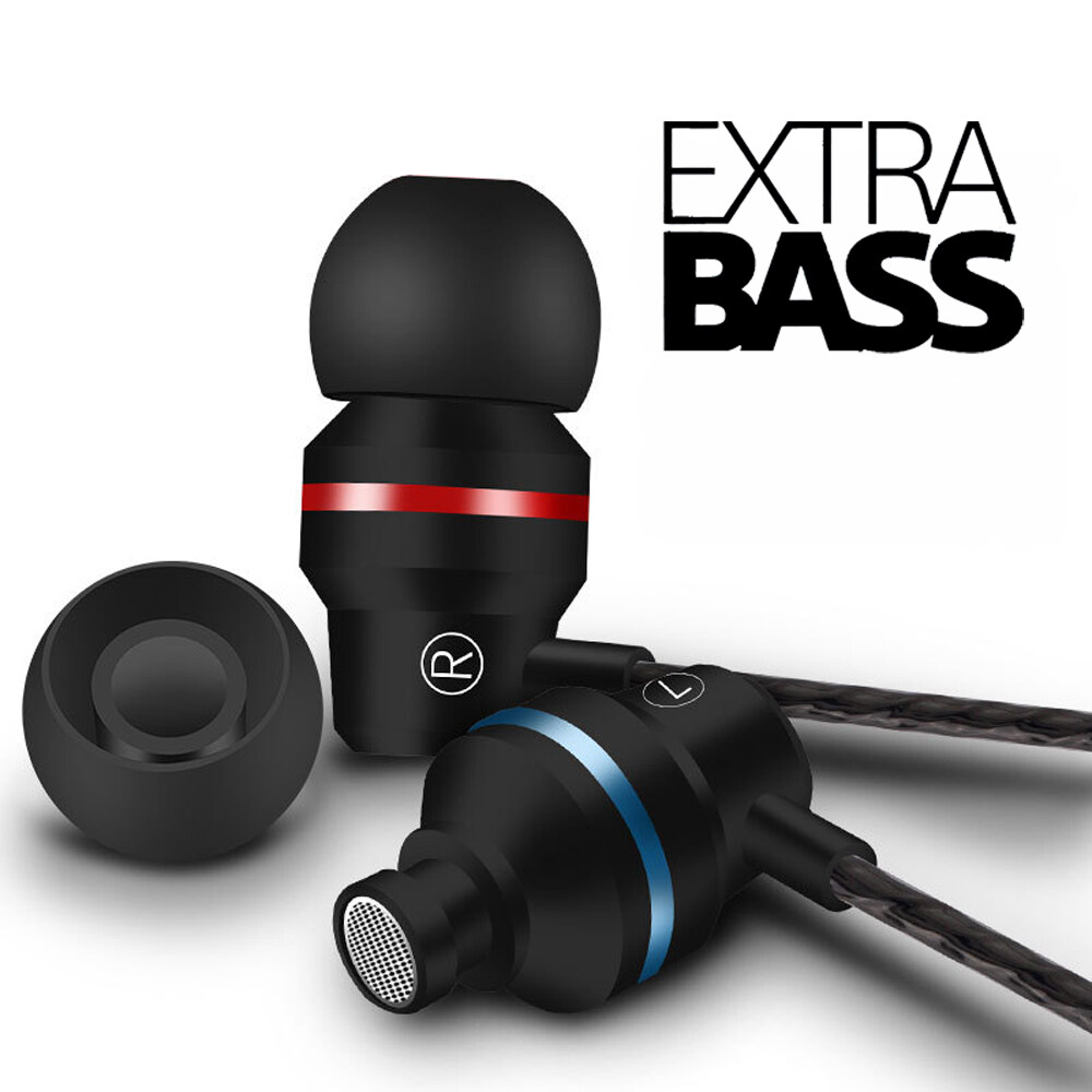 Vitog High Quality Universal In-Ear Wired Earphones With Mic, 3.5mm Metal In Ear Wired Headphone, Subwoofer Stereo Headset For Smart Phone/ Computer/ Laptop